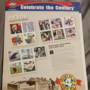 Us stamps celebrate  the century